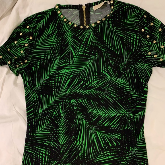 MICHAEL Michael Kors palm-print studded dress - Picture 2 of 3